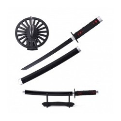 Katana Mini Non Affilata Demon Slayer Tanjiro e Supporto