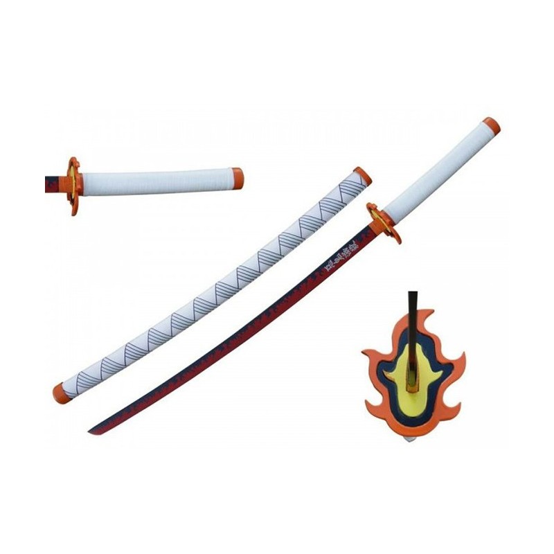 Katana Mini Non Affilata Demon Slayer Rengoku Kyojuro Katana Mini Non Affilata Demon Slayer Rengoku Kyojuro